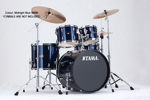 Image of Tama Imperialstar Midnight Blue 20 Bass Drum 10, 12, Toms 14 Floor Tom