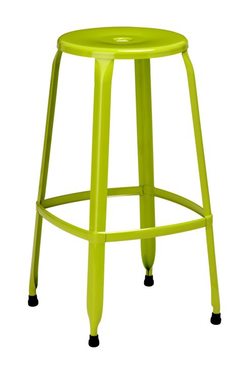 Image of Premier Housewares Disc Stool (set Of 4) - Lime Green