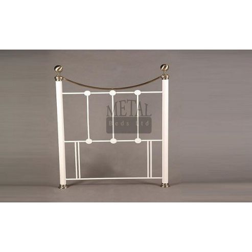 Image of Metalbedsltd Oxford Metal Headboard - Single - Ivory
