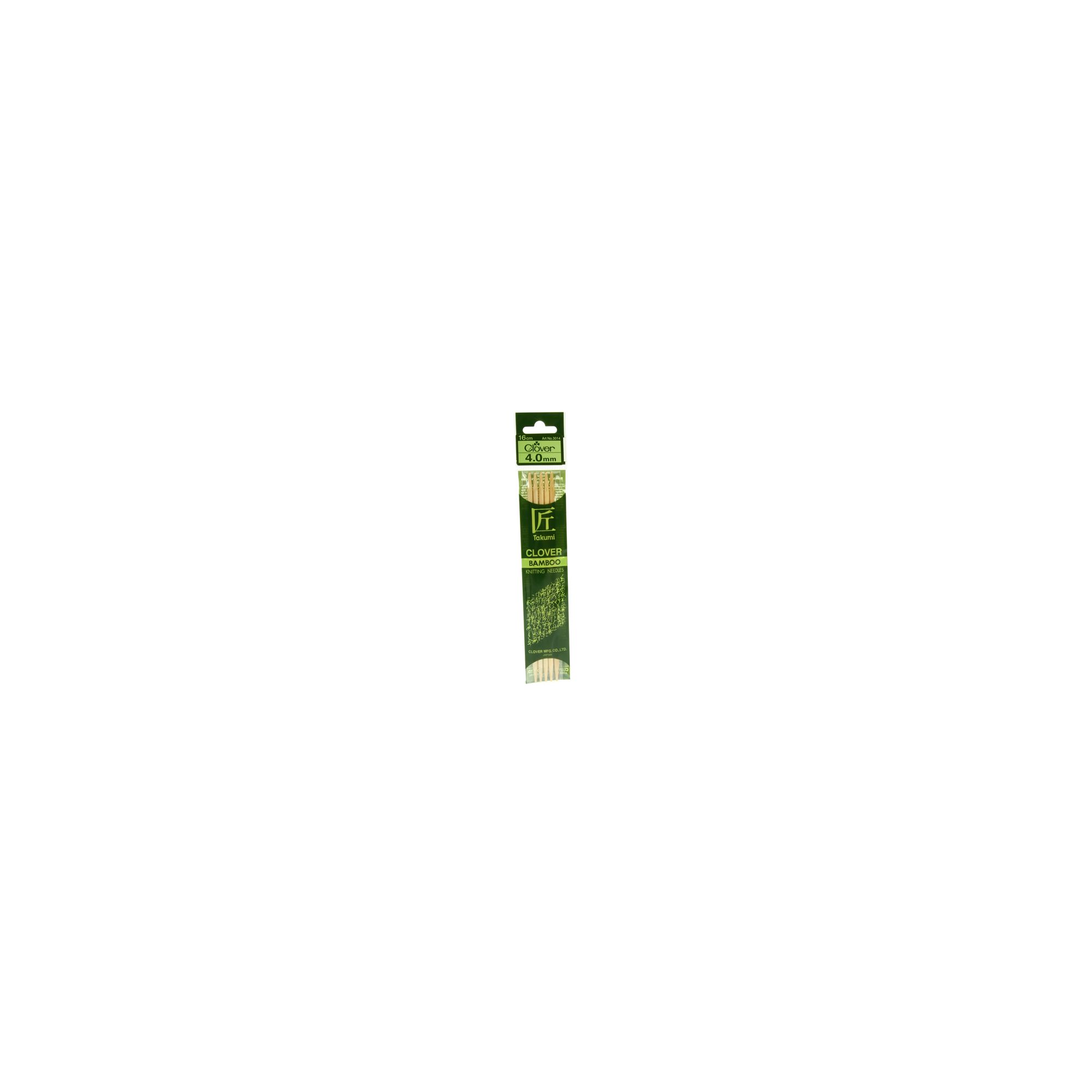 Clover Takumi Bamboo Knitting Needles 40mm 5pk
