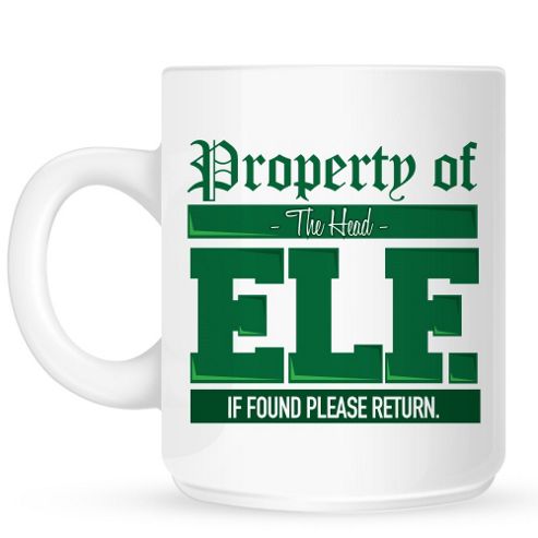 Image of Property Of Head Elf 10oz Ceramic Mug