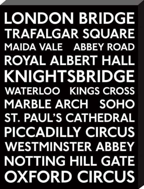 Image of London Bus Blinds Large Canvas Print