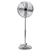 Tesco 16" Metal Pedestal Fan, 3 Speed - Chrome