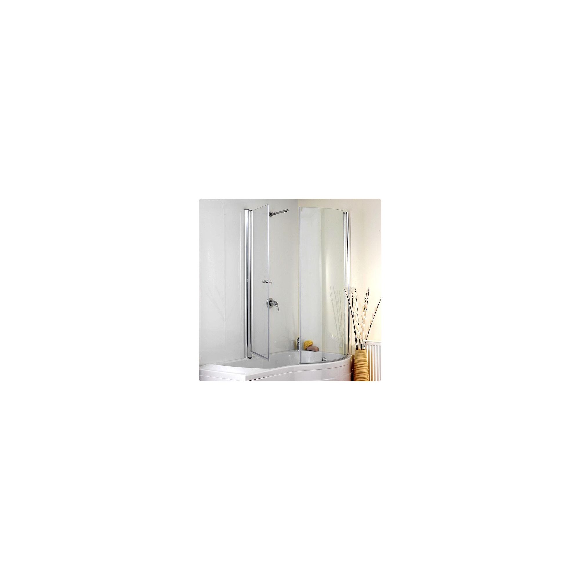 Duchy JESSICA Curved Showerbath Bath Panel withBath Screen RIGHT HANDED at Tesco Direct