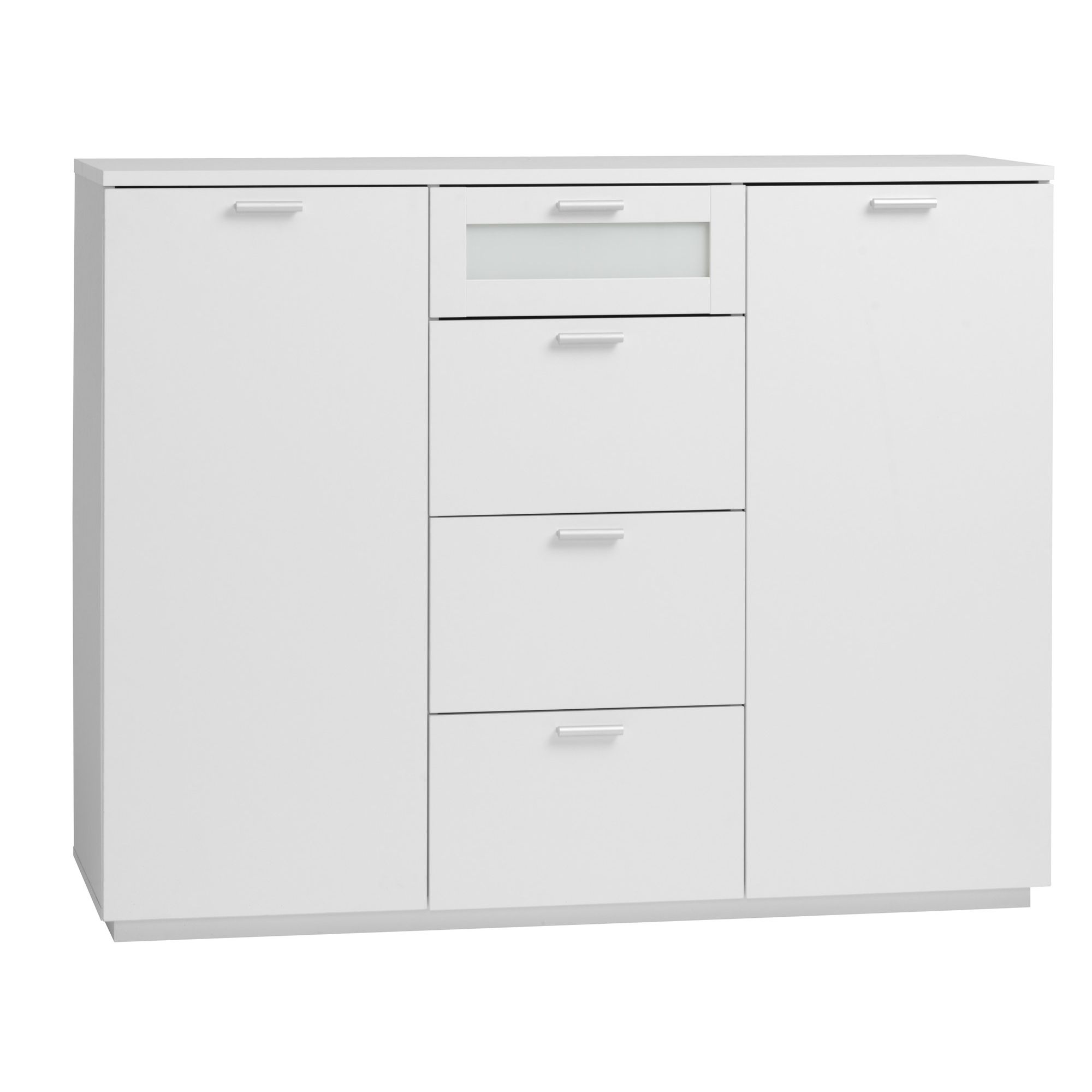 Tvilum New York Sideboard with Two Doors and Four Drawers in White at Tescos Direct