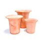 Flared rim terracotta pot