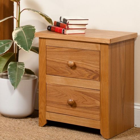 Image of Home Essence Hamilton 2 Drawer Bedside Table