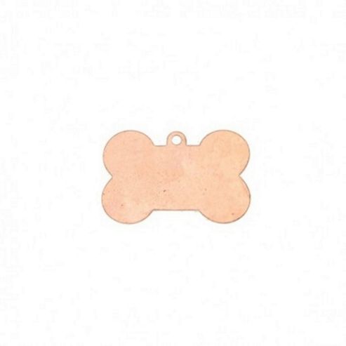Image of Copper Blank Dog Bone 40x26mm With Ring 1pcs