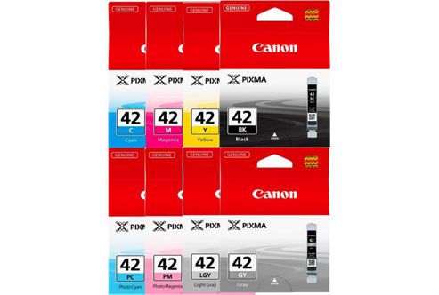 Image of Canon Cli-42 (colour) Ink Cartridge (pack Of 8)