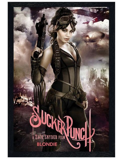 Image of Sucker Punch Black Wooden Framed Vanessa Hudgens Is Blondie Poster