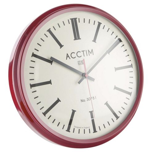 Image of Acctim Jura Clock, Red