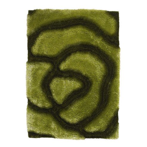 Image of Think Rugs Noble House Green Tufted Rug - 150 Cm X 230 Cm (4 Ft 11 In X 7 Ft 6 In)
