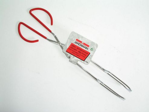 Image of Landman 0280 Scissor Tongs Red Handle