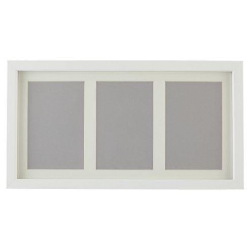 Image of Tesco Basic Photo Frame White 3 Aperture