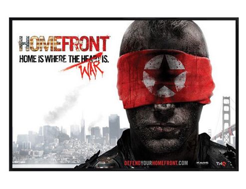 Image of Homefront Gloss Black Framed Home Is Where The War Is Poster