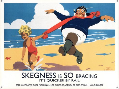 Image of Skegness Is So Bracing The Jolly Fisherman Tin Sign