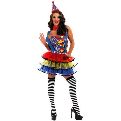 Image of Cutie Clown - Adult Costume Size: 16-18