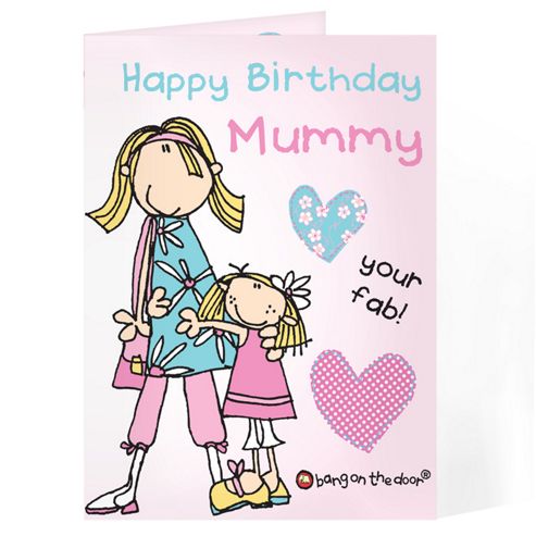 Image of Personalised Bang On The Door Female Relative Card