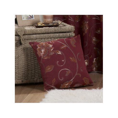 Image of Dreams N Drapes Curtina Maybury Single Cushion Cover In Claret
