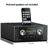 PURE SIROCCO 550 DAB/FM/CD/USB/SD MICRO HIFI SYSTEM WITH iPOD DOCK (CONSOLE ONLY, NO SPEAKERS INCLUDED)