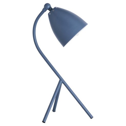 Image of Devon Tripod Desk Lamp, Sea Blue