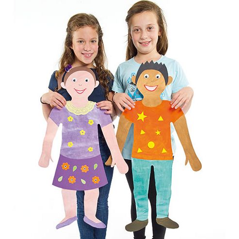 Image of Jumbo People Cut-outs Blanks (pack Of 24)
