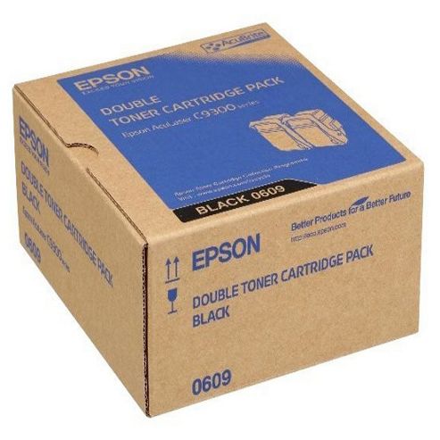Image of Epson 0609 High Capacity Toner Cartridges Yield 7500 Pages Black 2 Pack