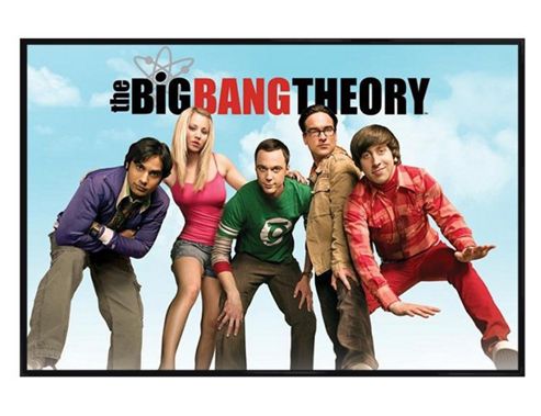 Image of The Big Bang Theory Gloss Black Framed Smart Is The New Sexy Tbbt Poster