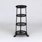 Cast Iron 4 tier Saucepan Stand - Black