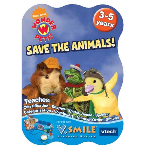 Image of Vtech V.smile Smartridge Motion Learning Game - Wonder Pets - Save The Animals