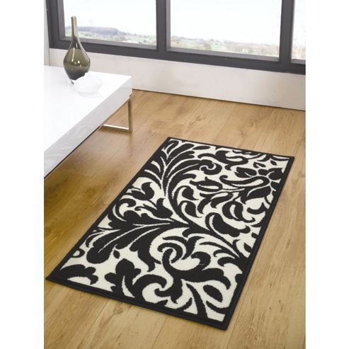 Image of Element Warwick Black/ivory 80x150 Cm Rug