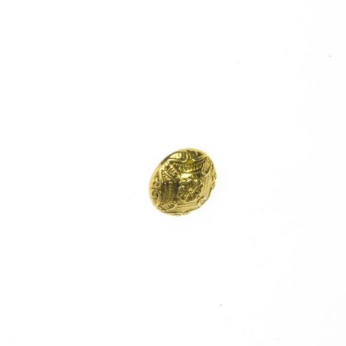 Image of Buttons 18mm - Domed Centre Flower Gold