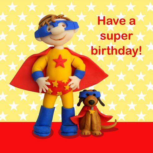 Image of Holy Mackerel Super Birthday Greetings Card