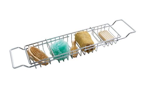 Image of Premier Housewares Bath Rack In Chrome