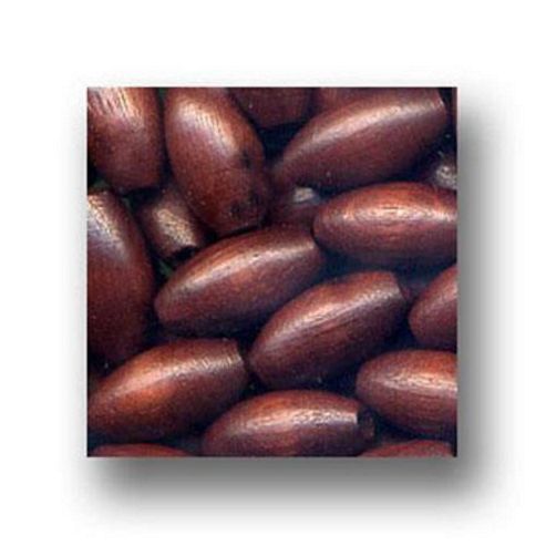 Image of Wood Beads Brown 8x16mm Oval 100 Pack