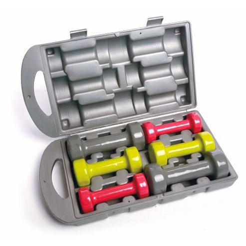 Image of Body Power 10kg Vinyl Dumbbell Set (3 Pairs)