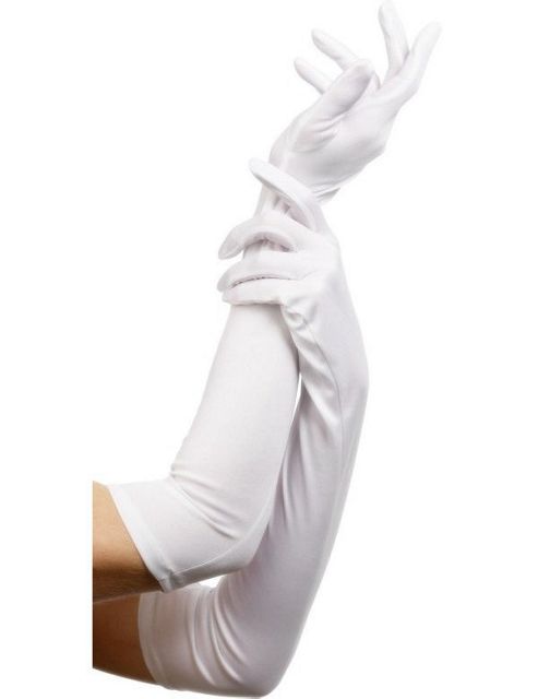 Image of Adult Long White Gloves