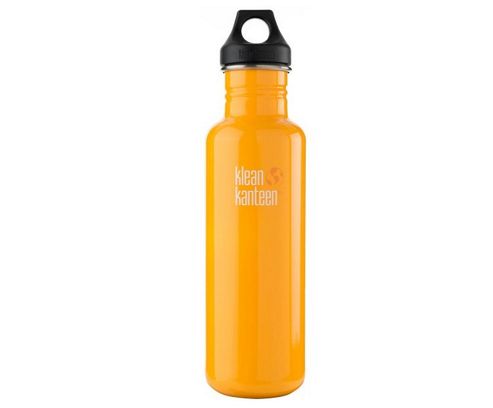 Image of Klean Kanteen 800ml Classic Water Bottle Golden Poppy (w/loop Cap)