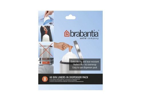 Image of Brabantia Perfectfit Bags Size B 5 Litre 60 Bag Dispenser Pack