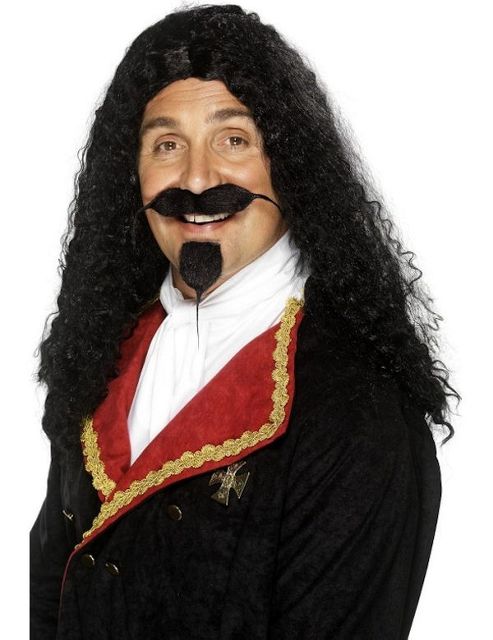 Image of Pirate/musketeer Wig - Black