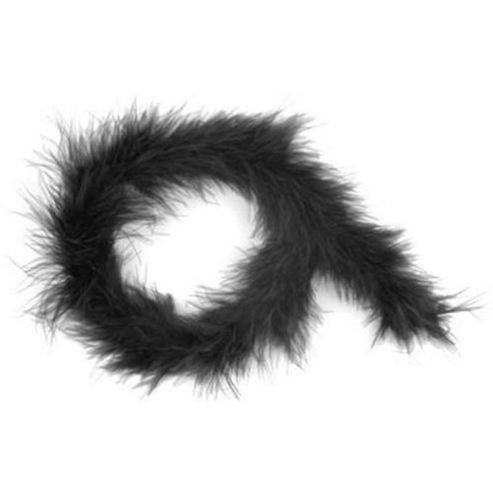 Image of Marabou Feather Trim - Black 2 Metre Pack
