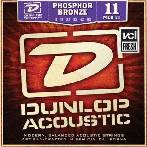 Image of Dunlop Dab1506 Acoustic 20/80 P. Bronze, Med Light