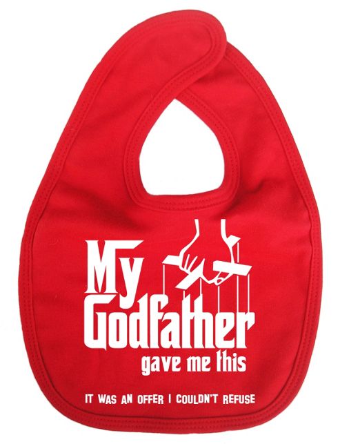 Image of Dirty Fingers My Godfather Gave Me Offer I Couldn't Refuse Bib Red
