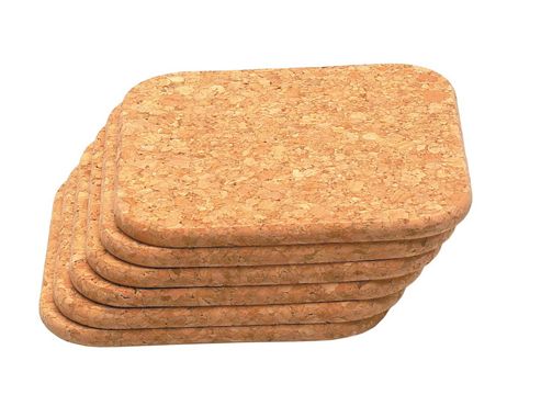 Image of T&g 15040 Cork Coasters Sq 100mm X6