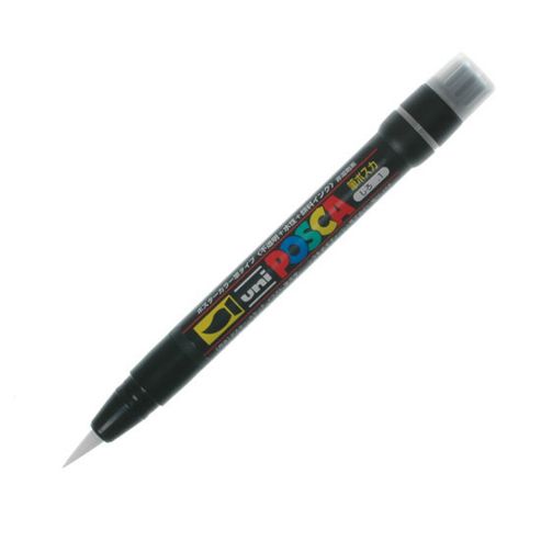 Image of Uni Pcf-350 Posca Brush Markers White