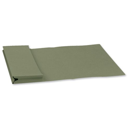 Image of Guildhall Legal Document Wallet Full Flap 315gsm W356xh254mm Green Ref Pw3-grnz [pack 50]