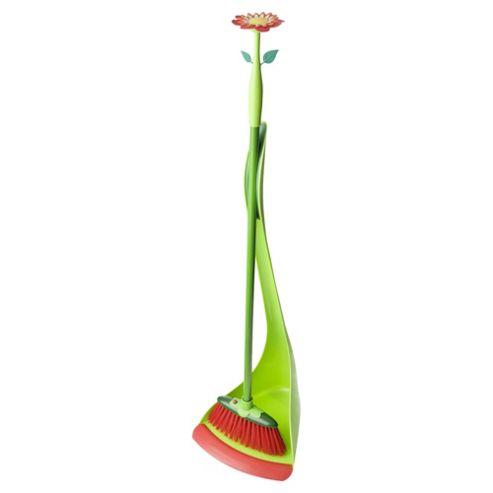 Image of Flower Power Geranium Dustpan & Brush Set