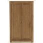 Thorndon Block Bedroom Gents Double Wardrobe in Natural Matured Oak