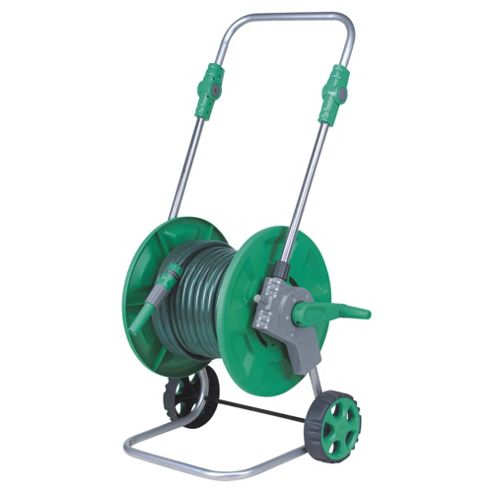 Image of Tesco 25m Hose, Reel & Cart Set