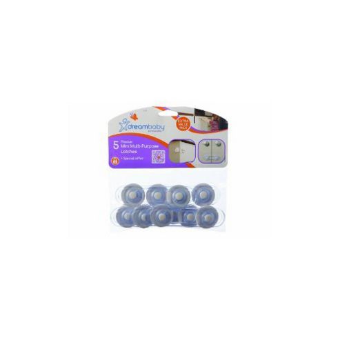 Image of Pack Of 5 Flexible Mini Multi Purpose Latches F714 - Dreambaby